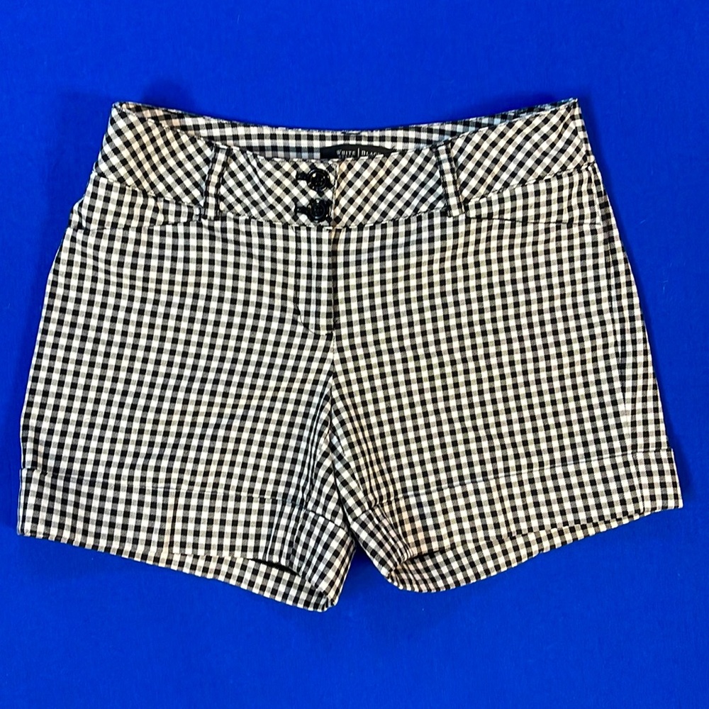 WH|BM - White House Black Market - Houndstooth Cuffed Shorts - Size 0